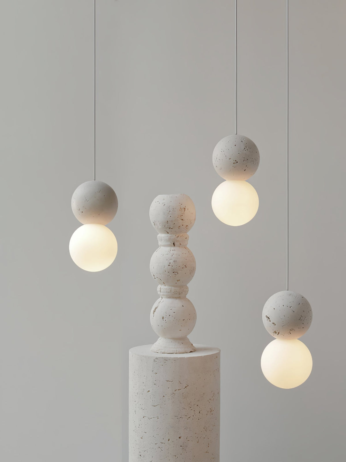 Mirevale Cement Pendant Lamp-Moonnatur