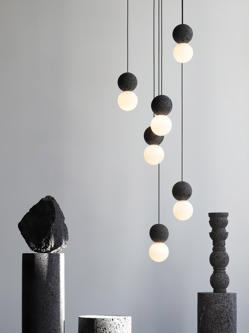 Mirevale Cement Pendant Lamp-Moonnatur