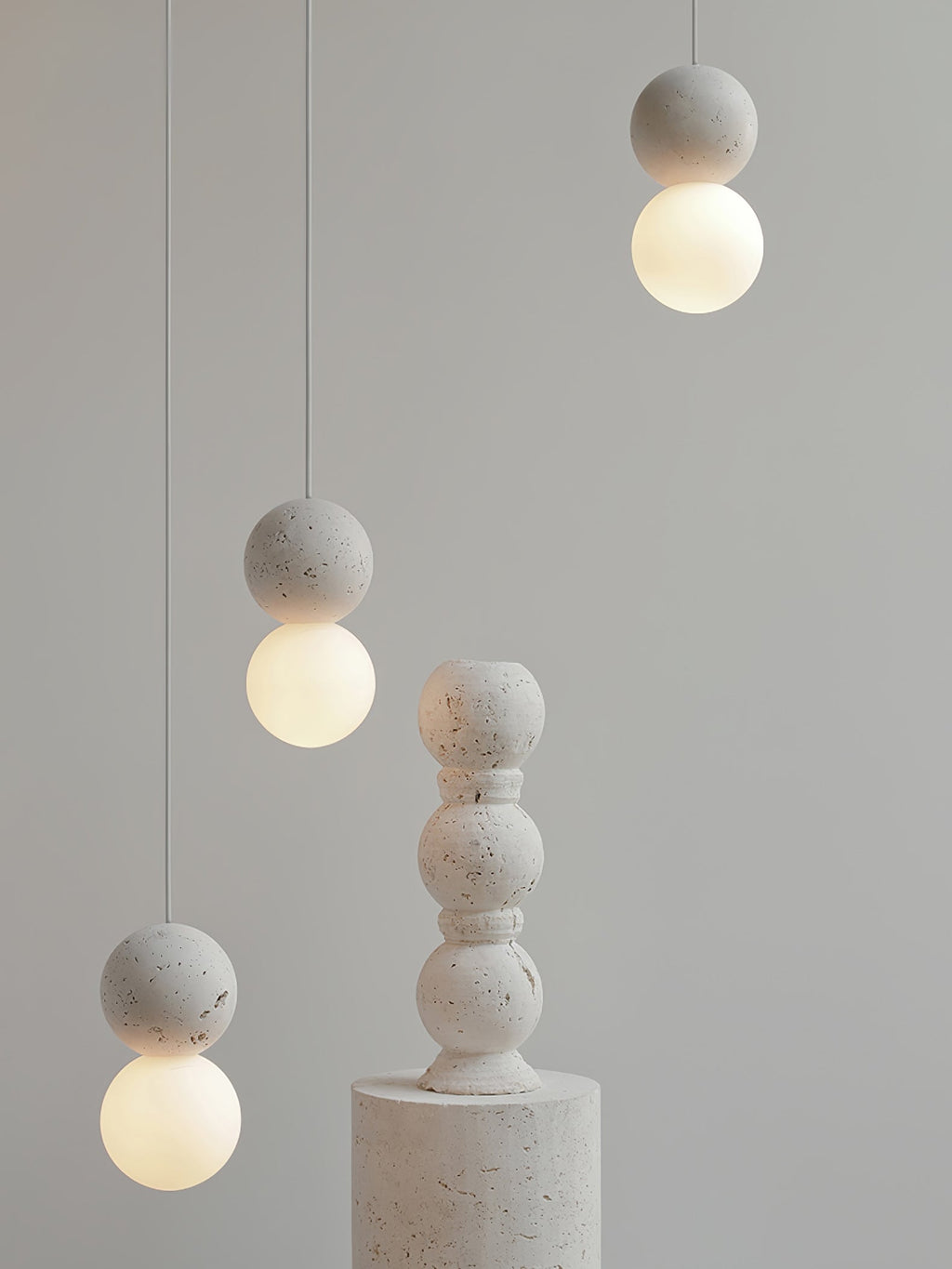 Mirevale Cement Pendant Lamp-Moonnatur