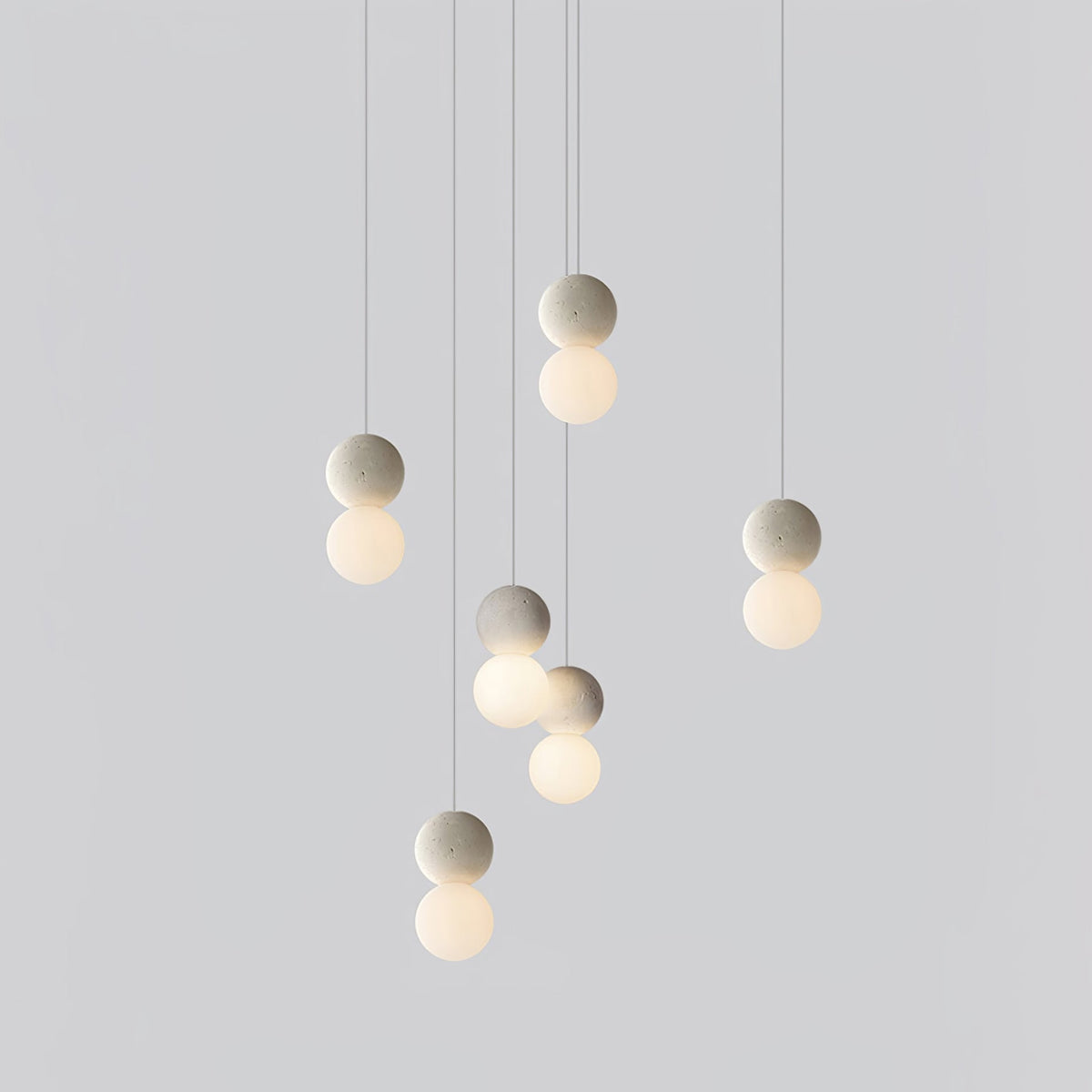 Mirevale Cement Pendant Lamp-Moonnatur