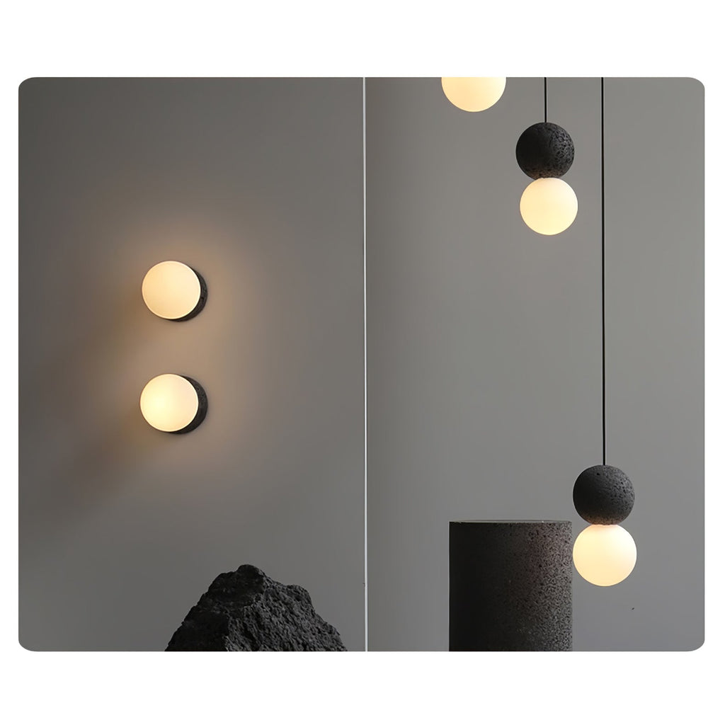 Mirevale Cement Pendant Lamp-Moonnatur