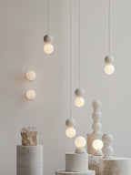 Mirevale Cement Pendant Lamp-Moonnatur