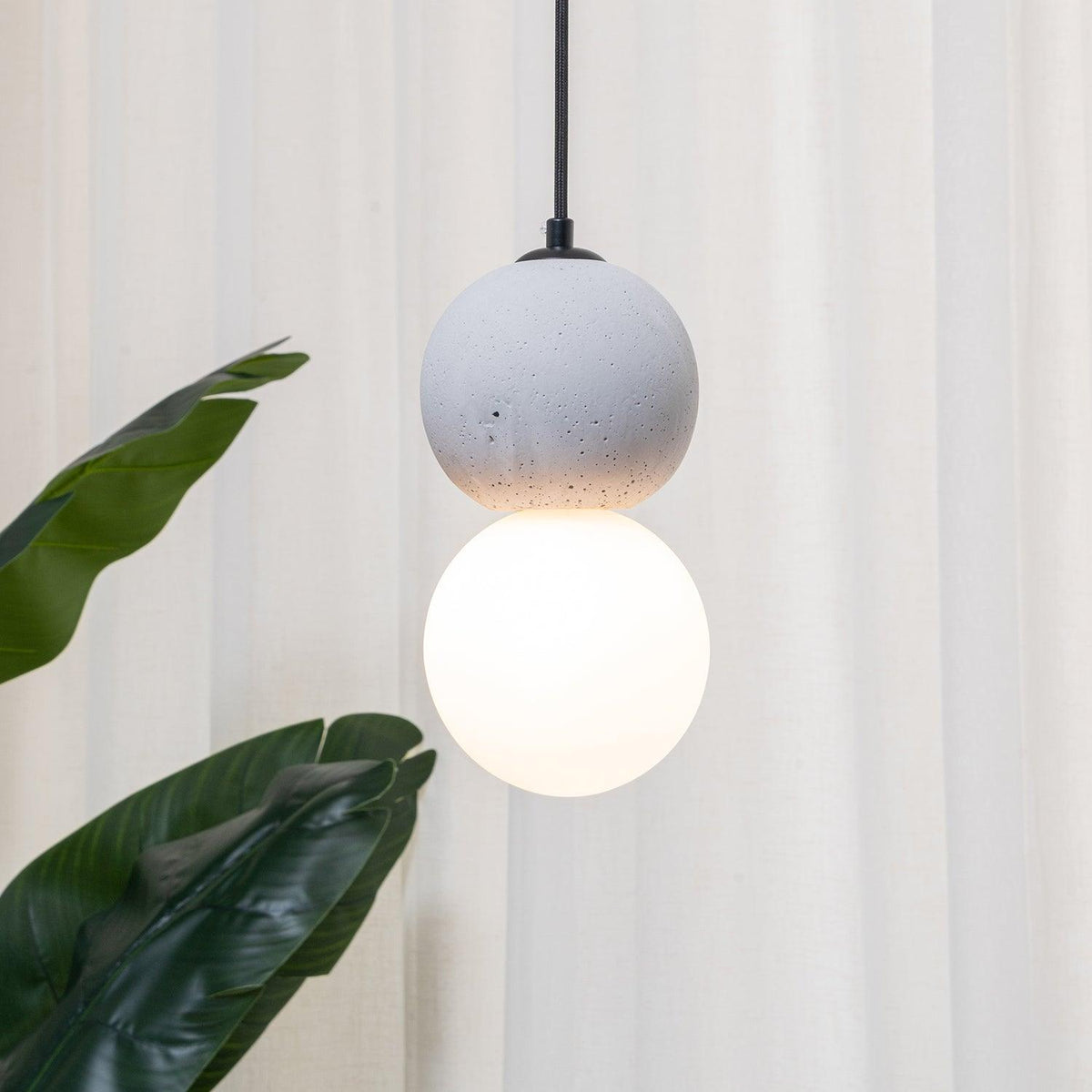 Mirevale Cement Pendant Lamp-Moonnatur