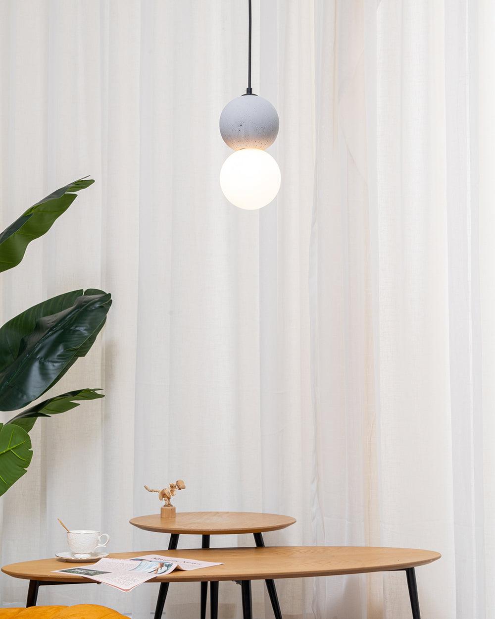 Mirevale Cement Pendant Lamp-Moonnatur