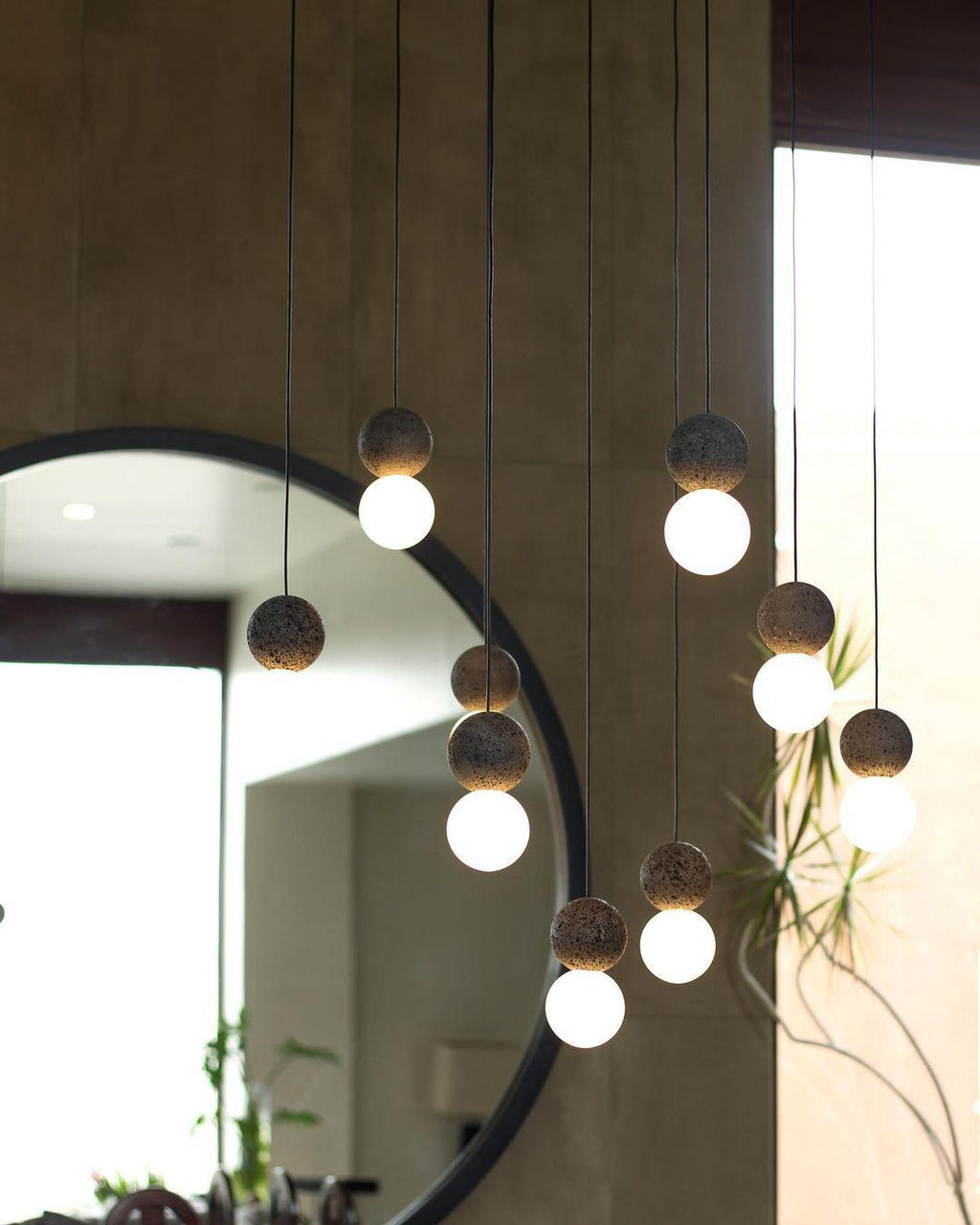 Mirevale Cement Pendant Lamp-Moonnatur