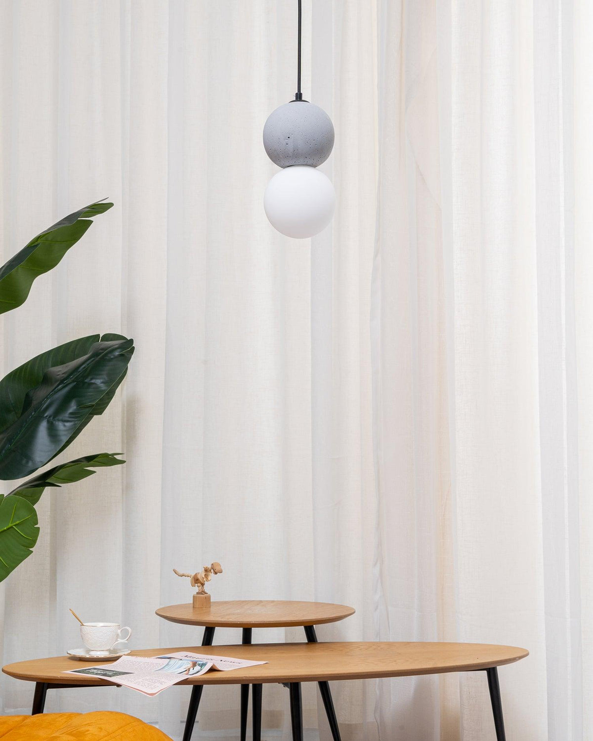 Mirevale Cement Pendant Lamp-Moonnatur