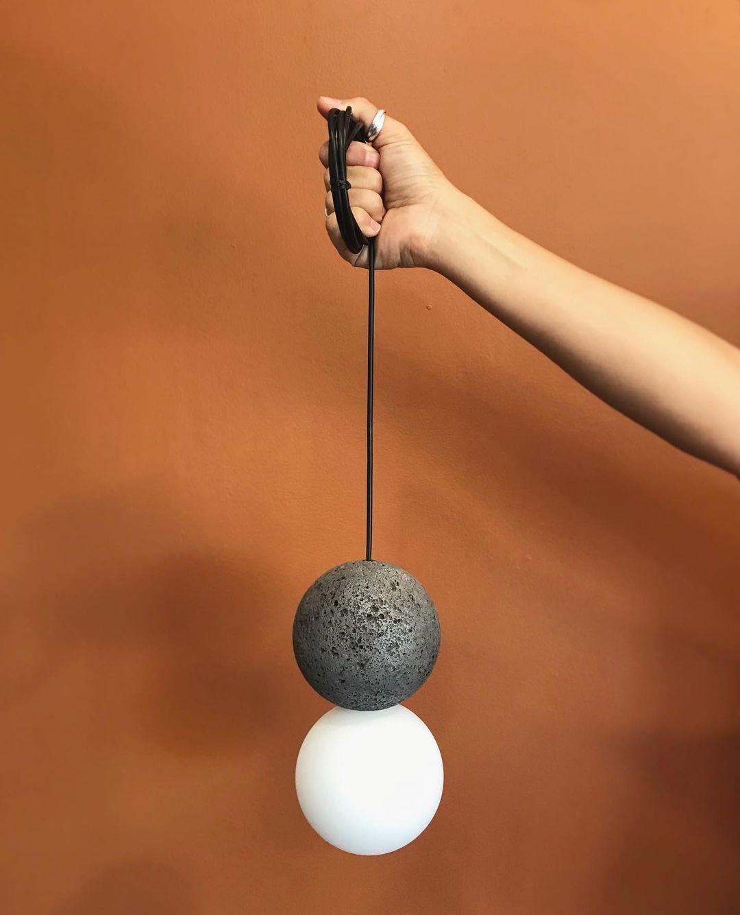Mirevale Cement Pendant Lamp-Moonnatur