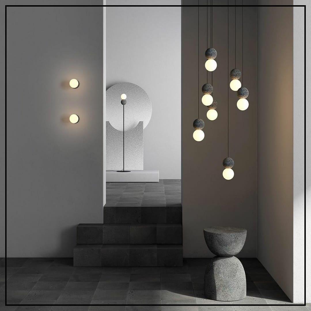 Mirevale Cement Pendant Lamp-Moonnatur