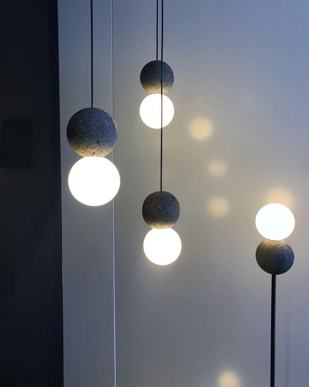 Mirevale Cement Pendant Lamp-Moonnatur