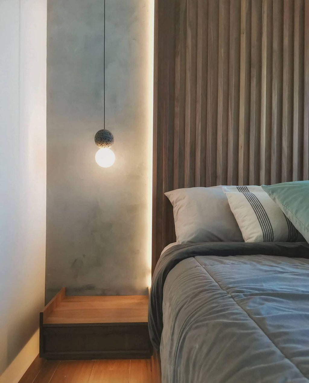 Mirevale Cement Pendant Lamp-Moonnatur