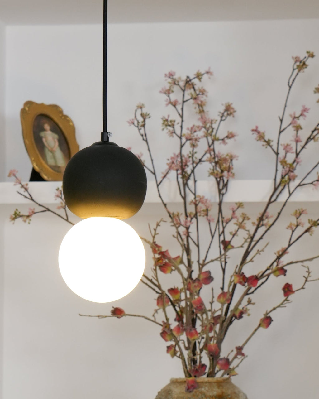 Mirevale Cement Pendant Lamp-Moonnatur