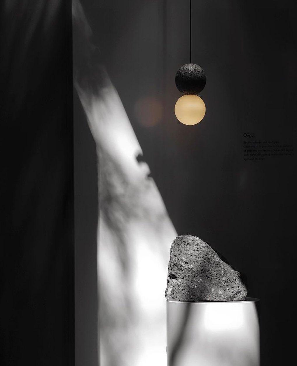 Mirevale Cement Pendant Lamp-Moonnatur