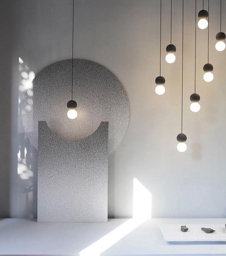 Mirevale Cement Pendant Lamp-Moonnatur