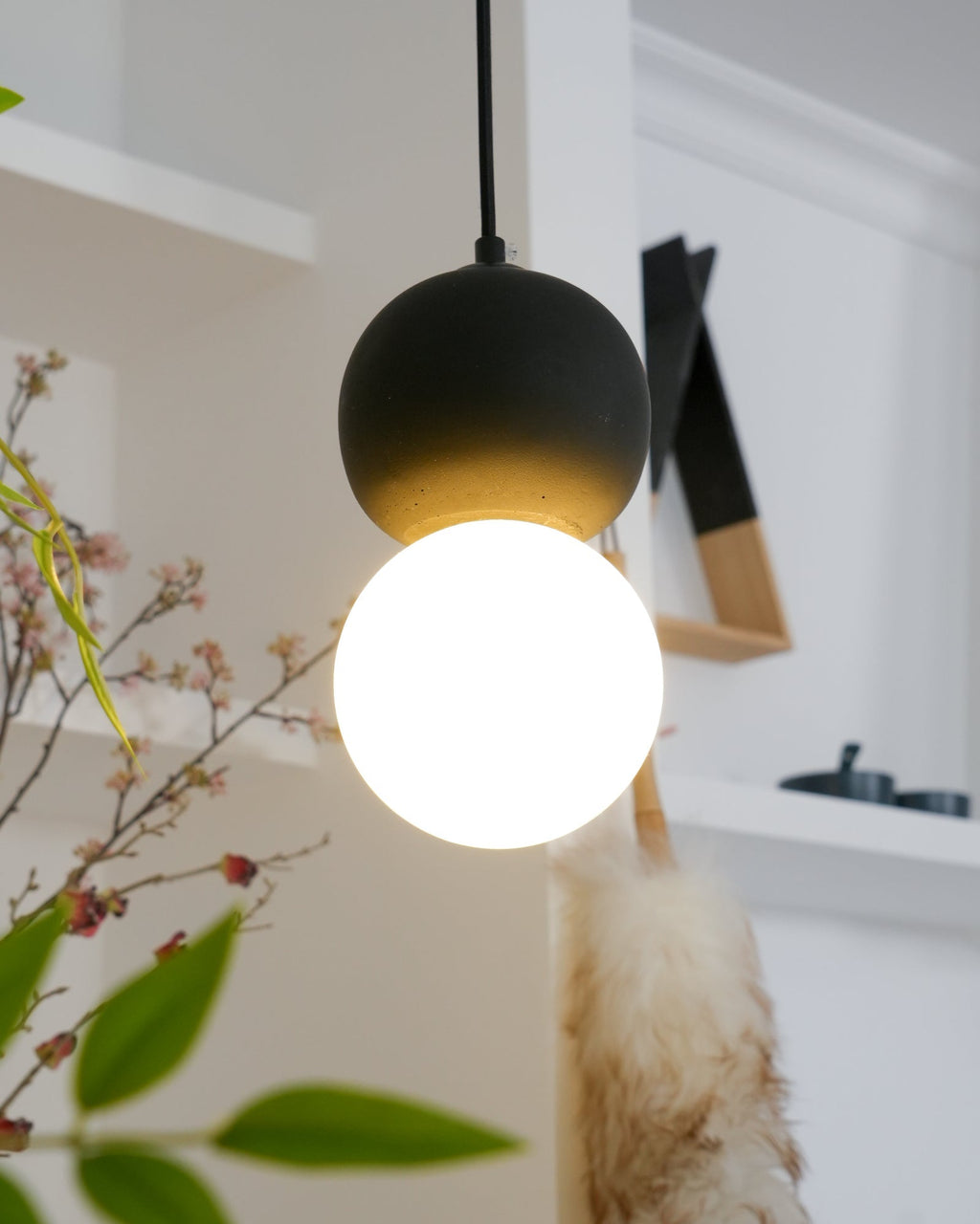 Mirevale Cement Pendant Lamp-Moonnatur