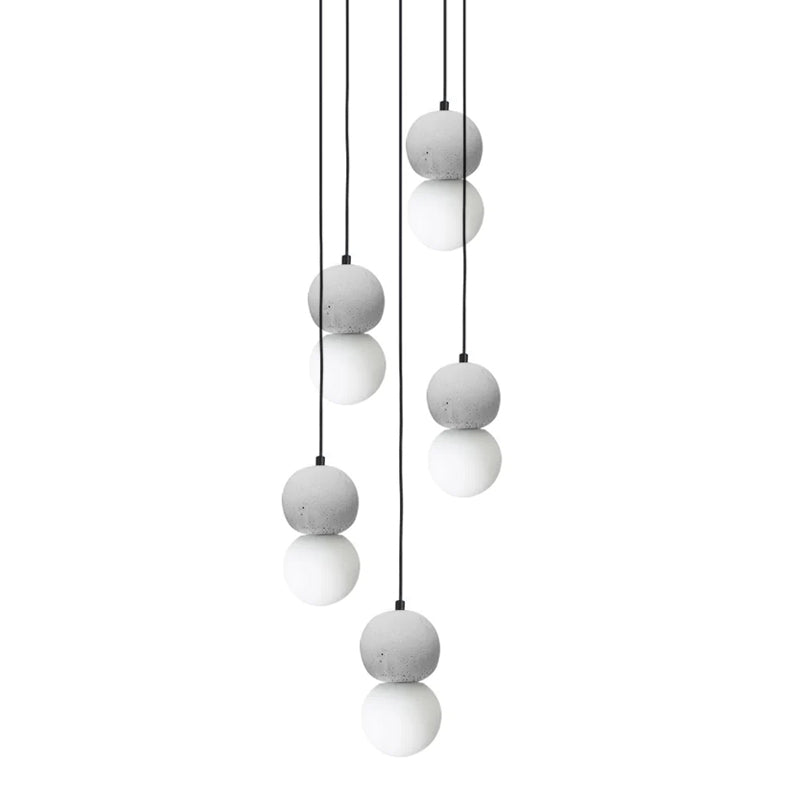 Mirevale Cement Pendant Lamp-Moonnatur
