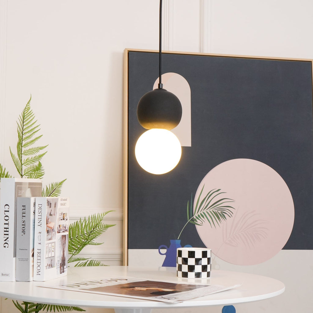 Mirevale Cement Pendant Lamp-Moonnatur