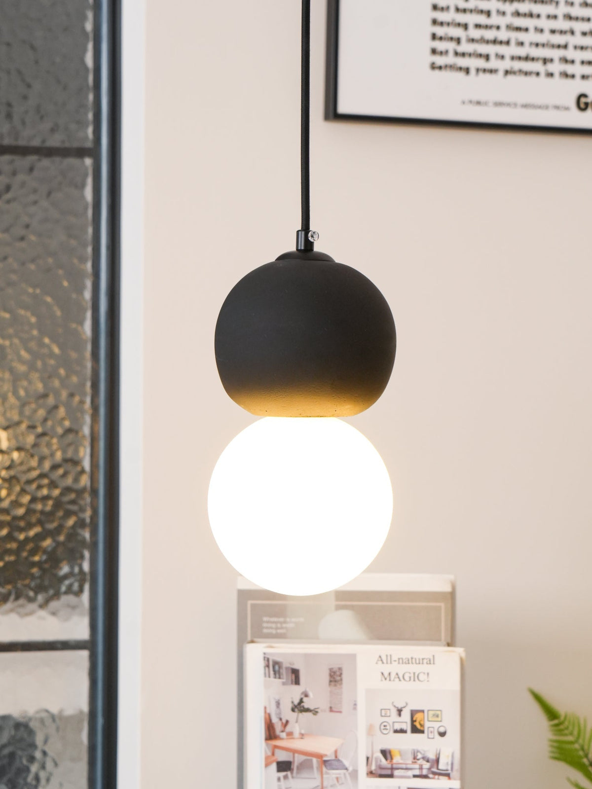 Mirevale Cement Pendant Lamp-Moonnatur