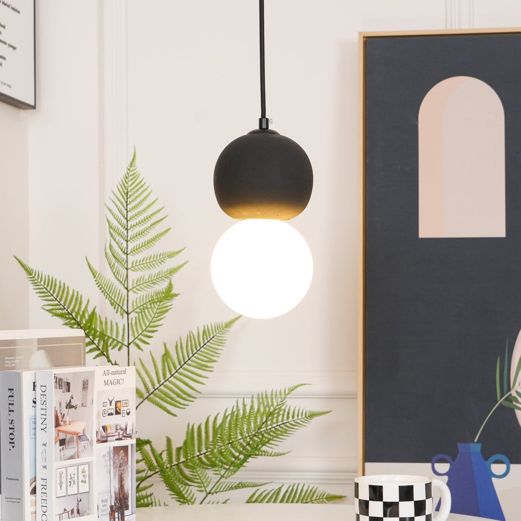 Mirevale Cement Pendant Lamp-Moonnatur
