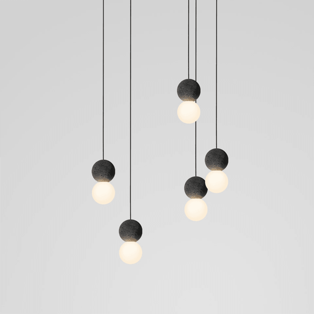 Mirevale Cement Pendant Lamp-Moonnatur