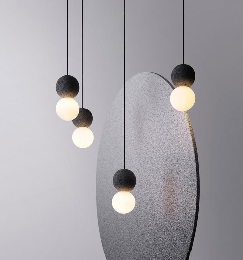 Mirevale Cement Pendant Lamp-Moonnatur