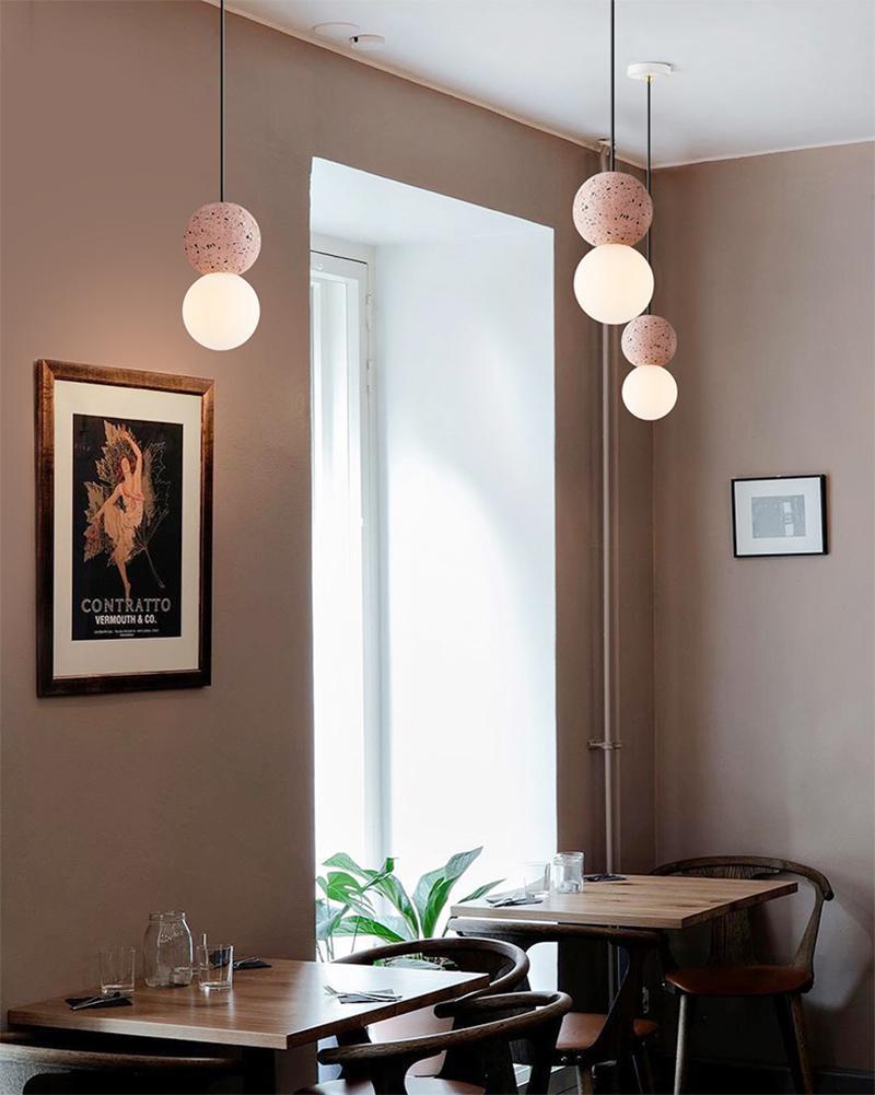 Mirevale Cement Pendant Lamp-Moonnatur