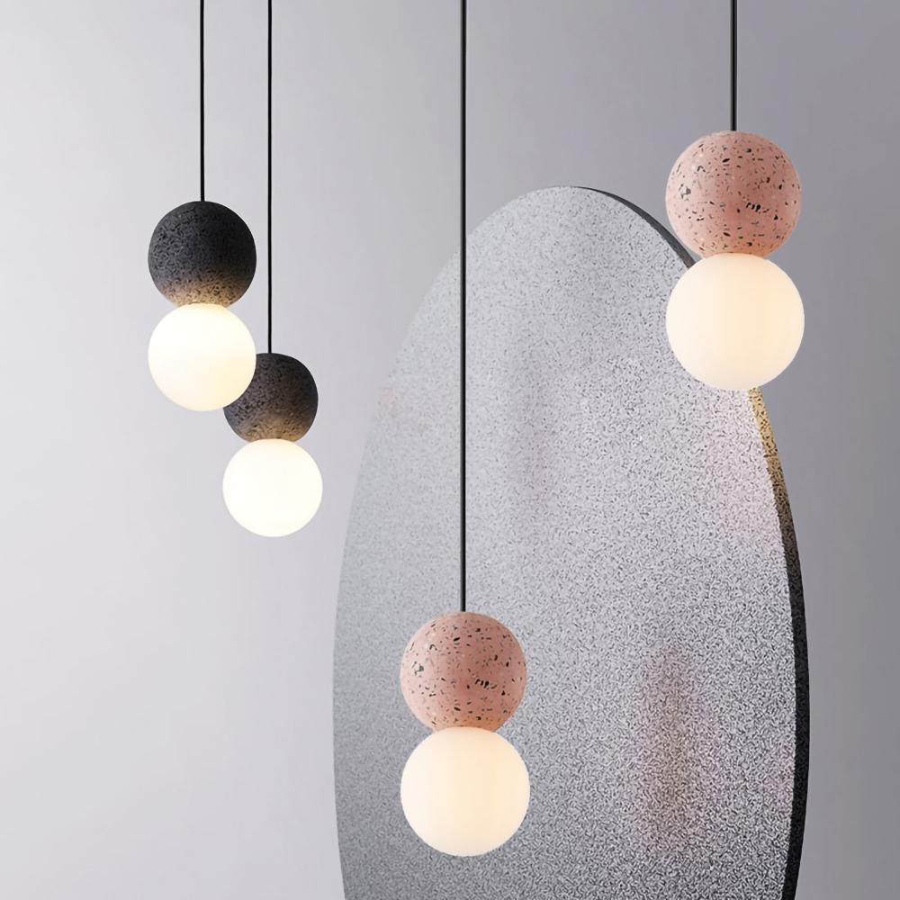 Mirevale Cement Pendant Lamp-Moonnatur