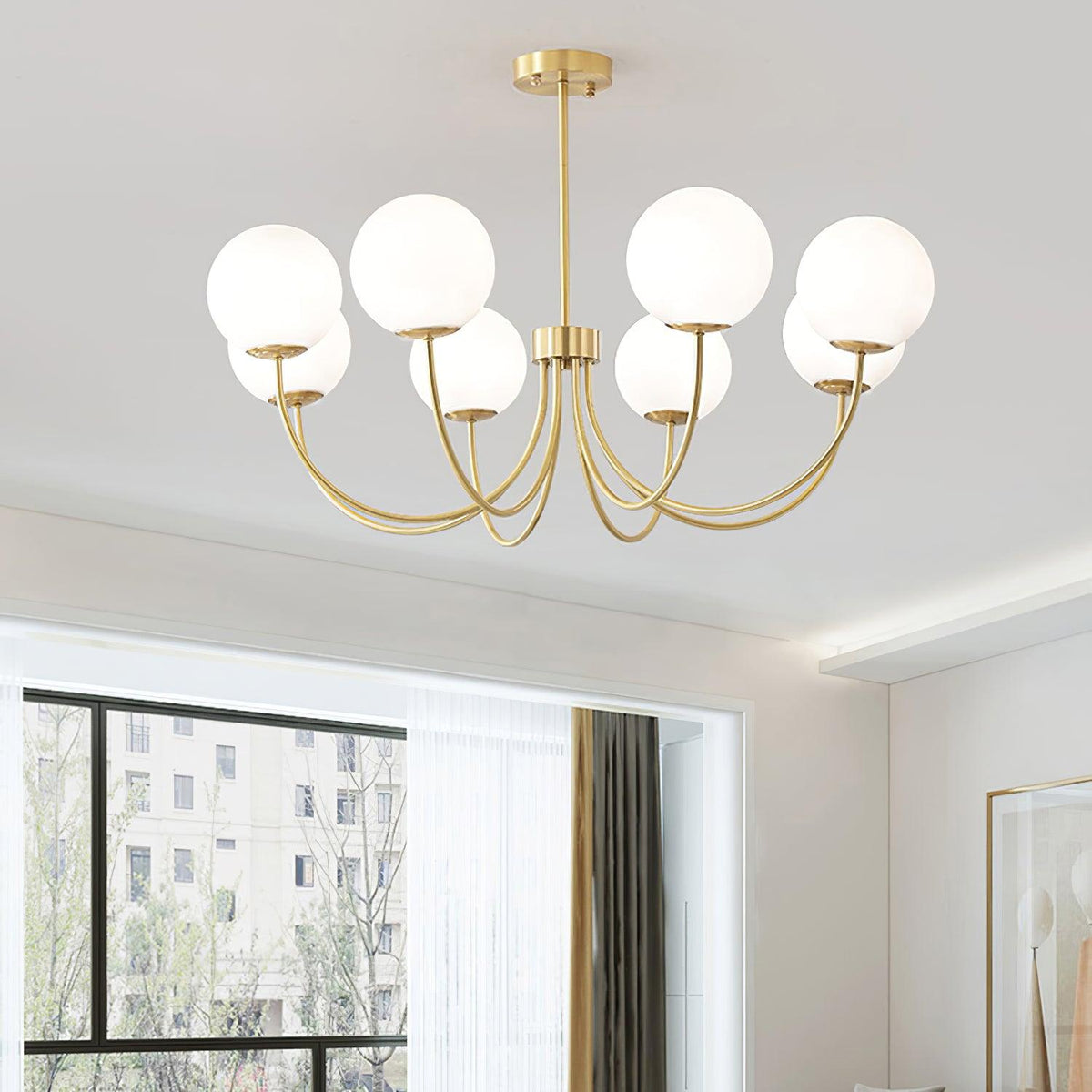 Kiranena Glass Chandelier-Moonnatur