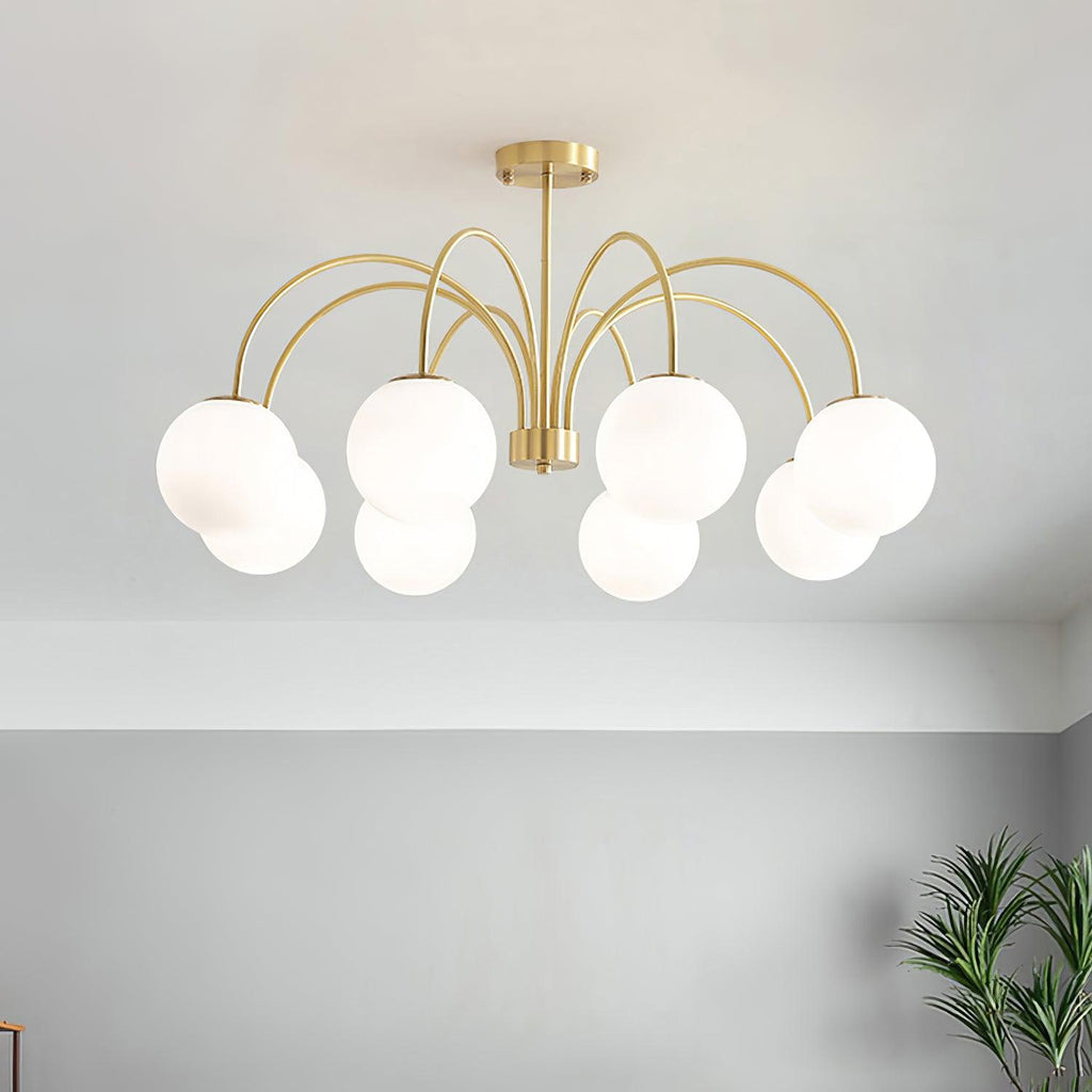 Kiranena Glass Chandelier-Moonnatur