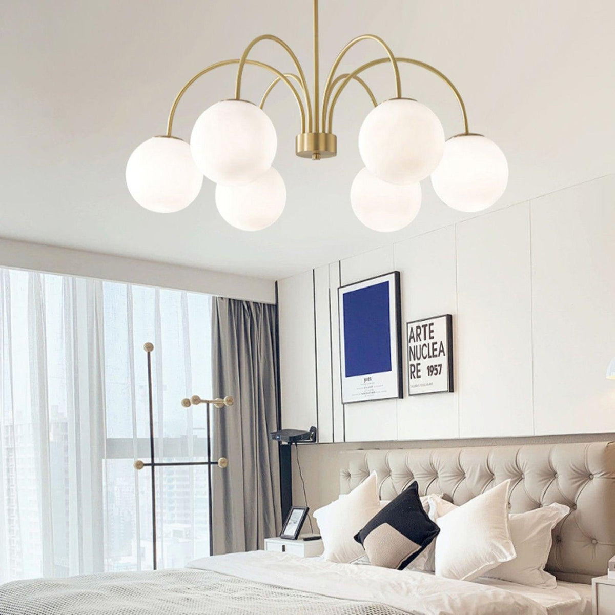 Kiranena Glass Chandelier-Moonnatur