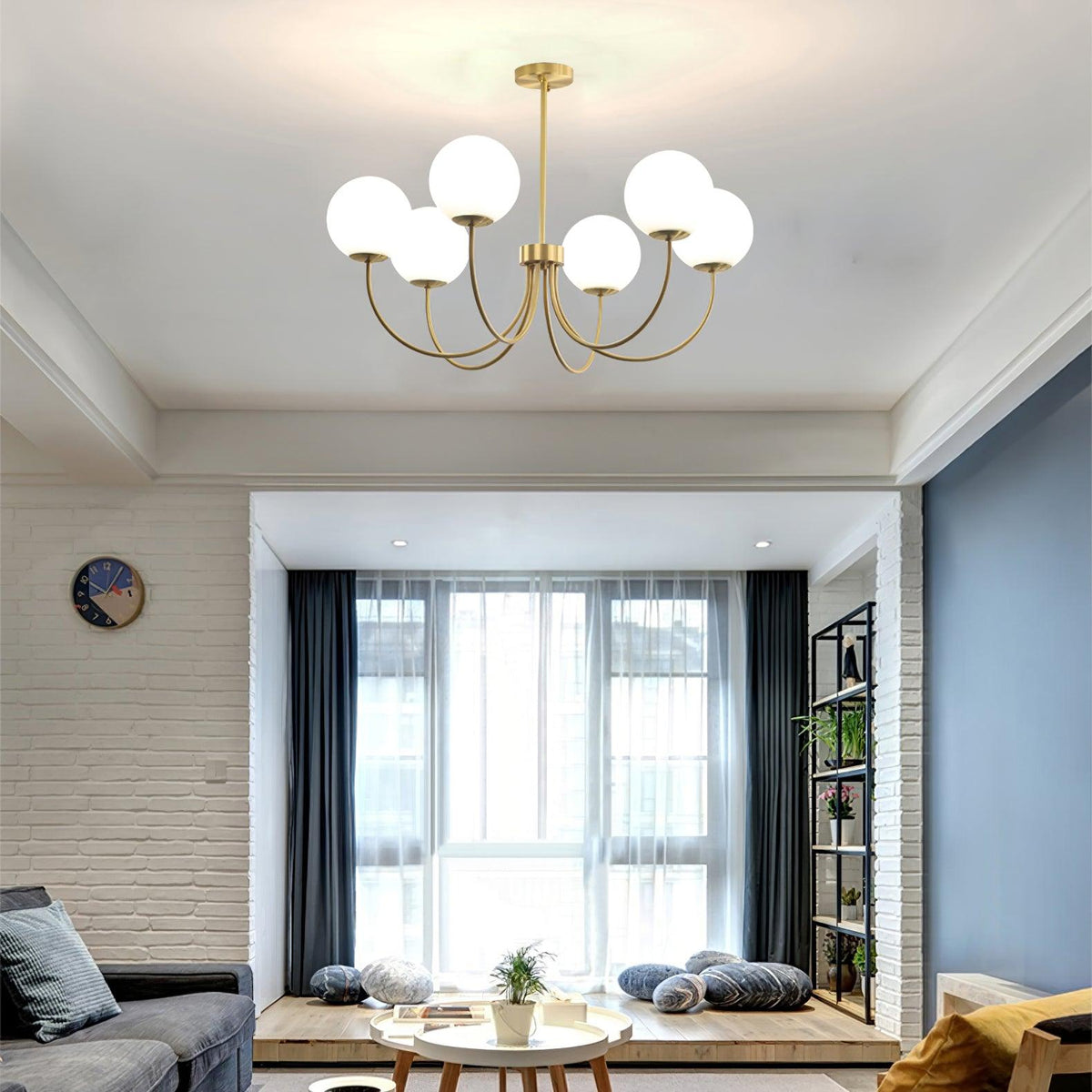 Kiranena Glass Chandelier-Moonnatur
