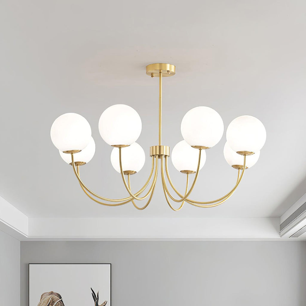 Kiranena Glass Chandelier-Moonnatur