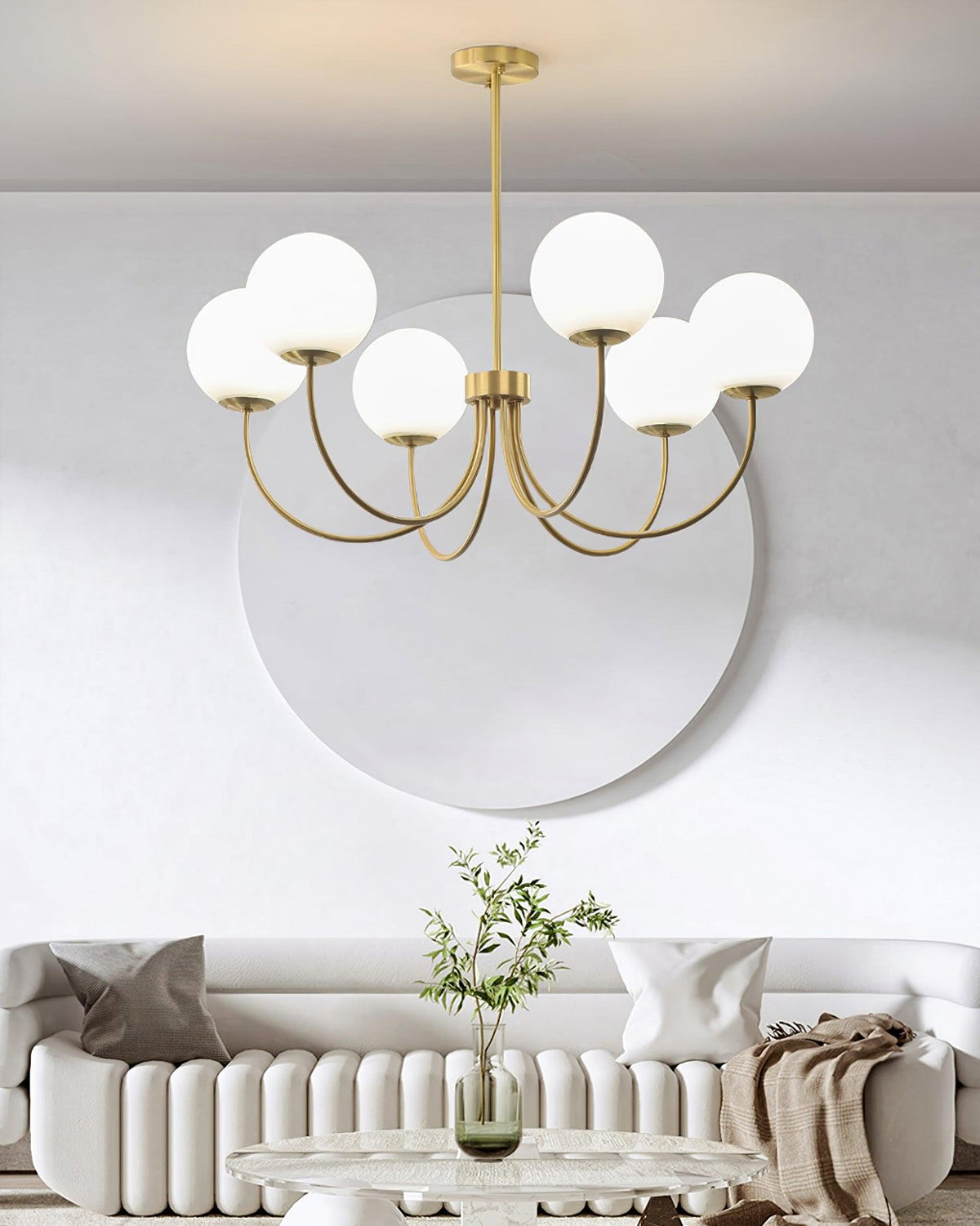 Kiranena Glass Chandelier-Moonnatur