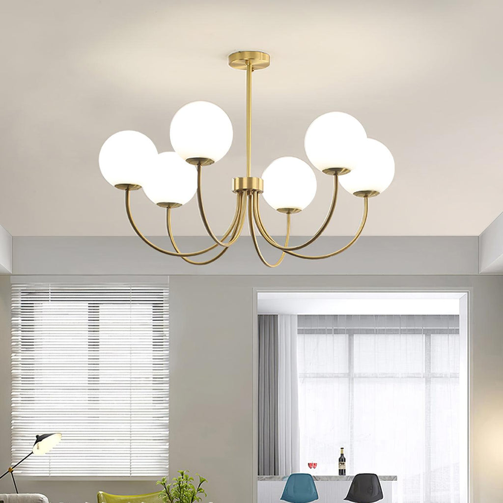 Kiranena Glass Chandelier-Moonnatur