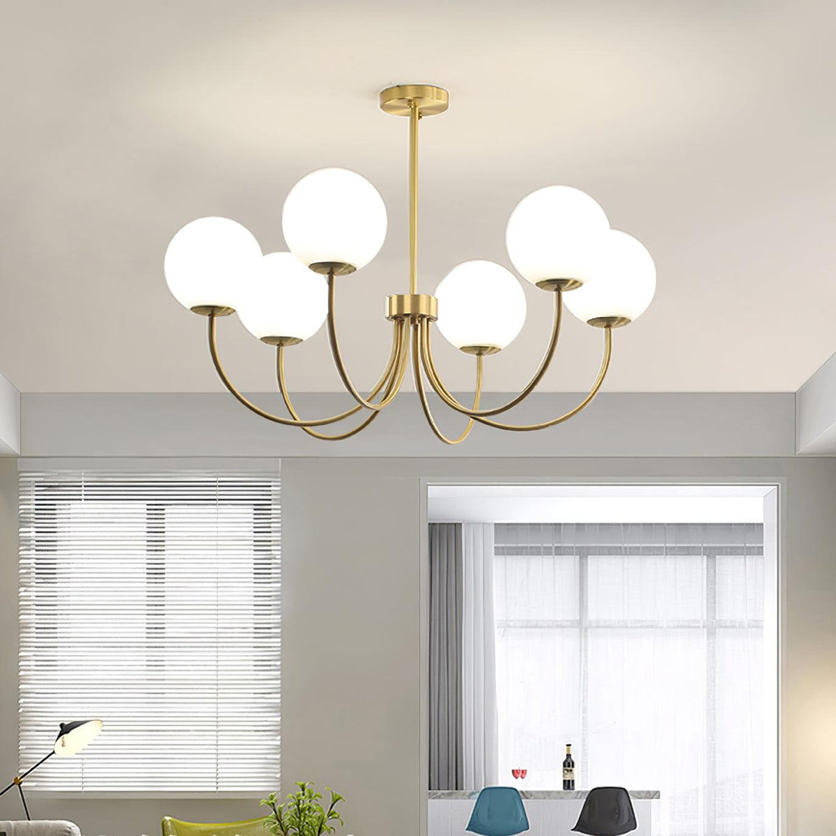 Kiranena Glass Chandelier-Moonnatur