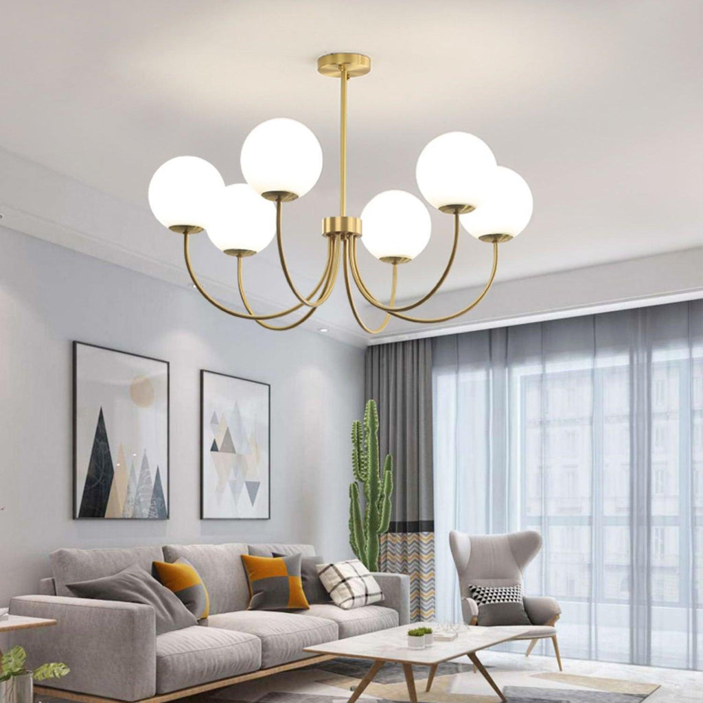 Kiranena Glass Chandelier-Moonnatur