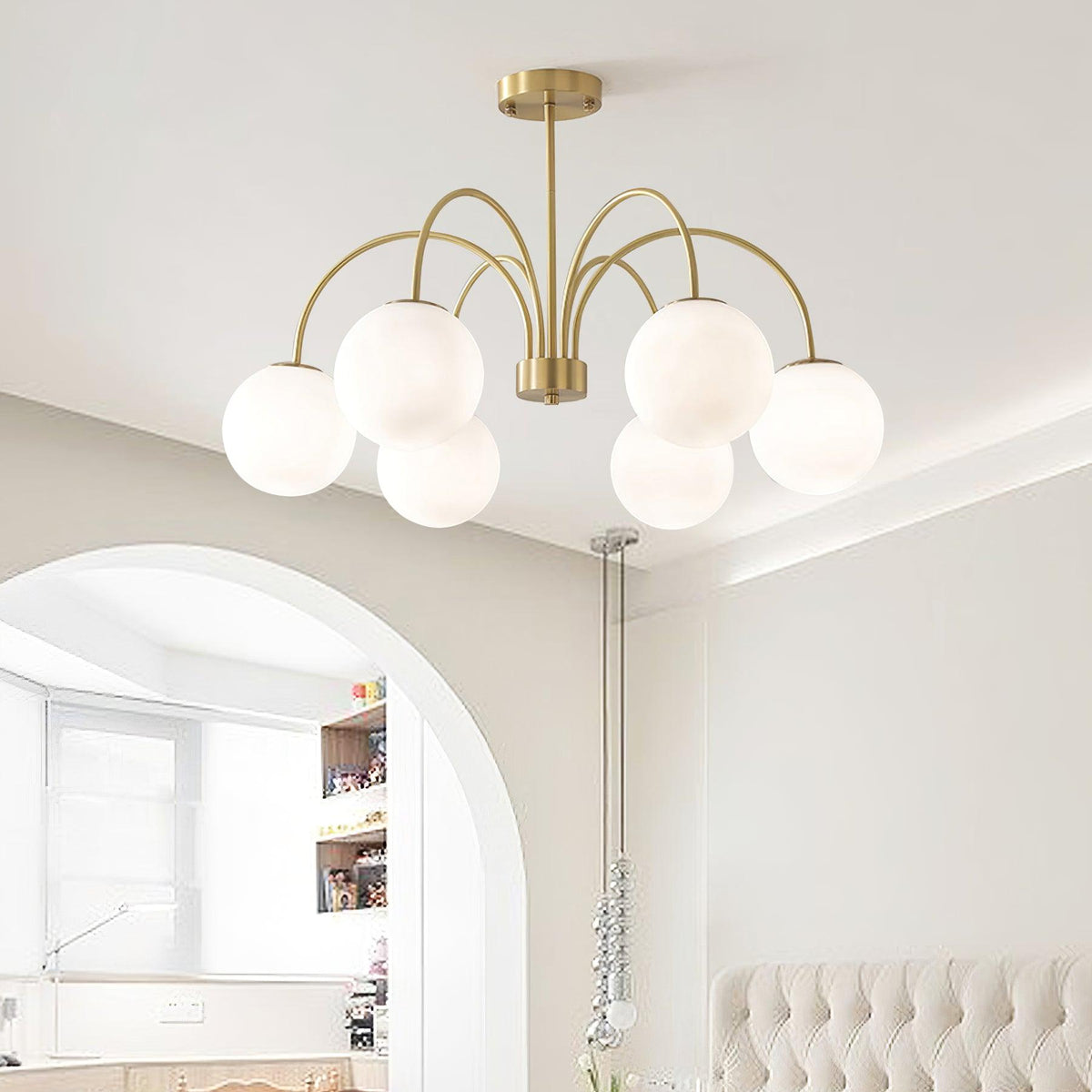 Kiranena Glass Chandelier-Moonnatur