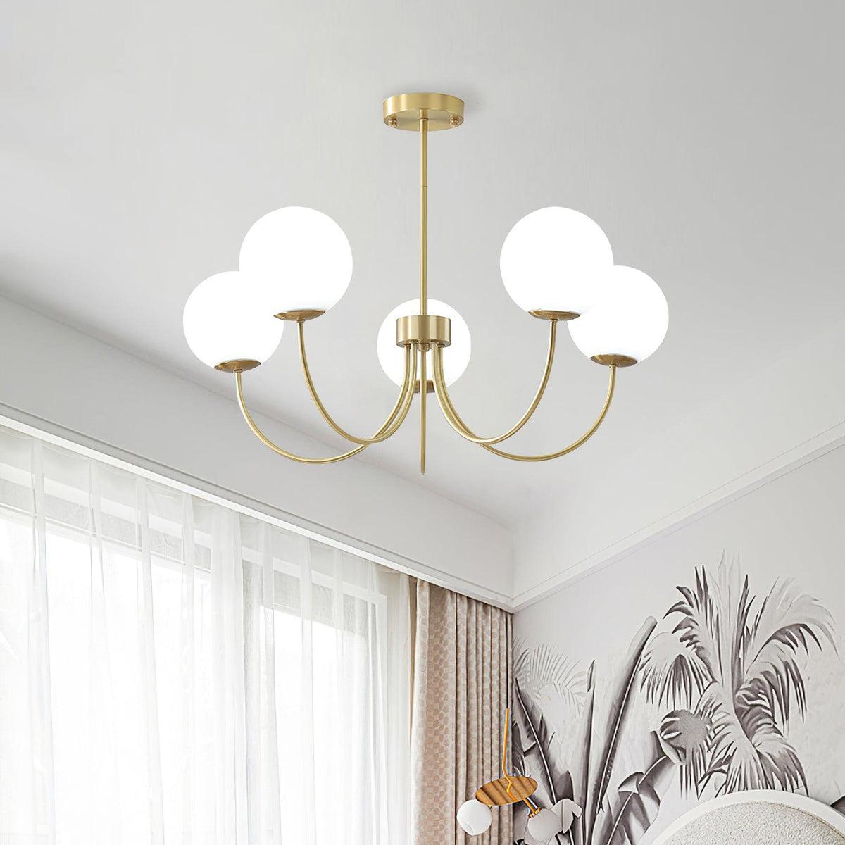 Kiranena Glass Chandelier-Moonnatur
