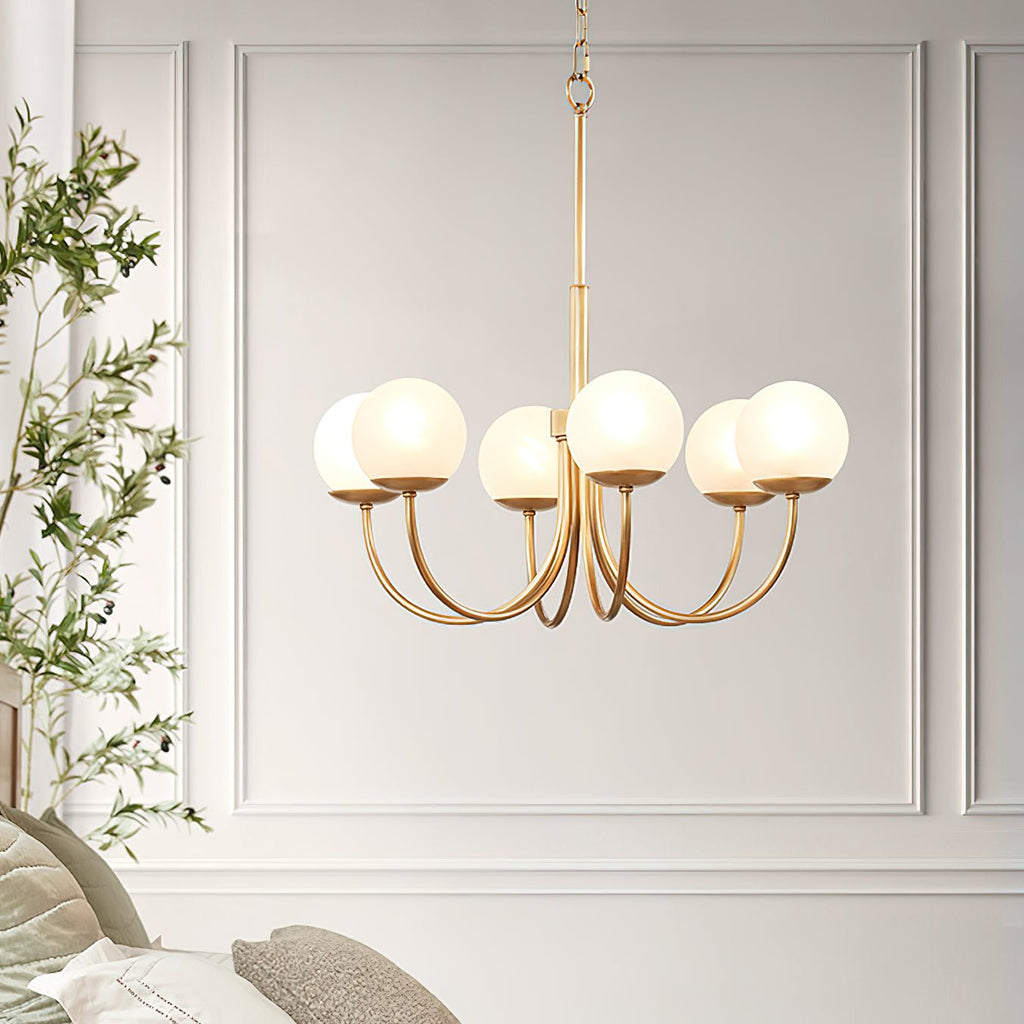 Carrowera Glass Chandelier-Moonnatur