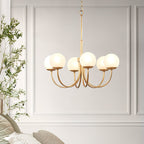 Carrowera Glass Chandelier-Moonnatur