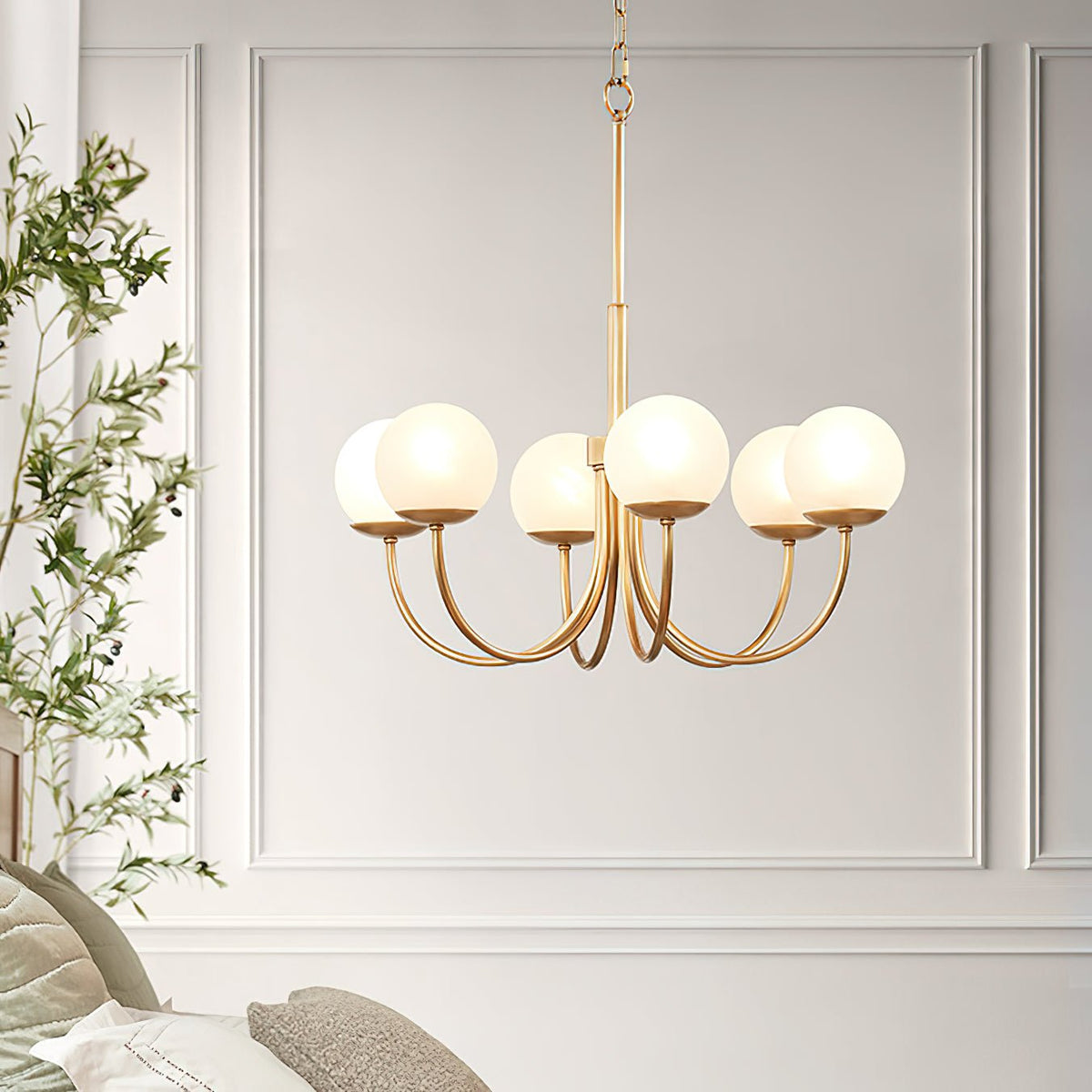 Carrowera Glass Chandelier-Moonnatur