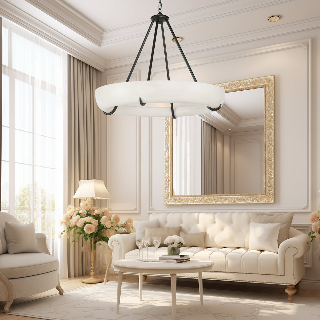 Woldenheath Alabaster Pendant Light-Moonnatur
