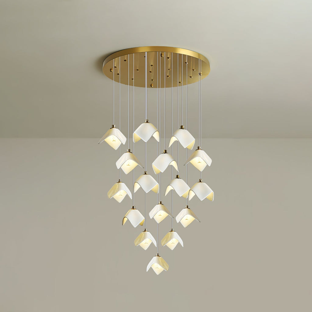 Everella Ceramic Chandelier-Moonnatur