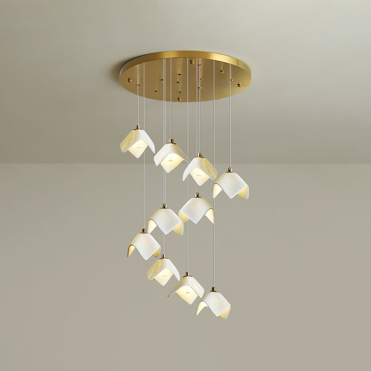 Everella Ceramic Chandelier-Moonnatur