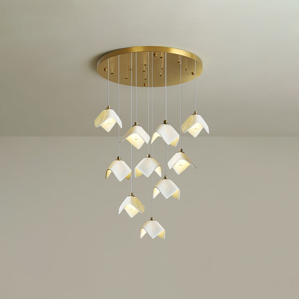 Everella Ceramic Chandelier-Moonnatur