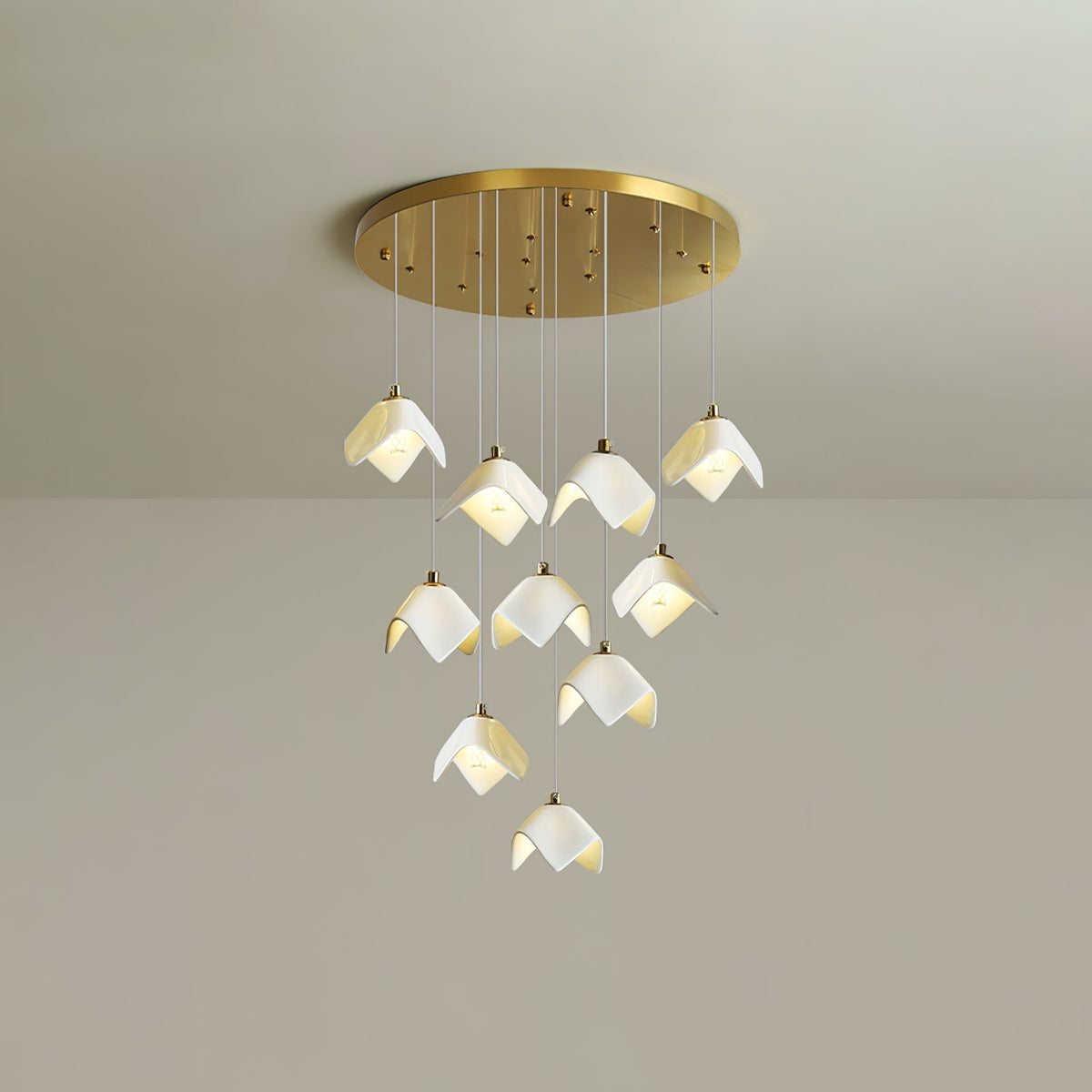 Everella Ceramic Chandelier-Moonnatur