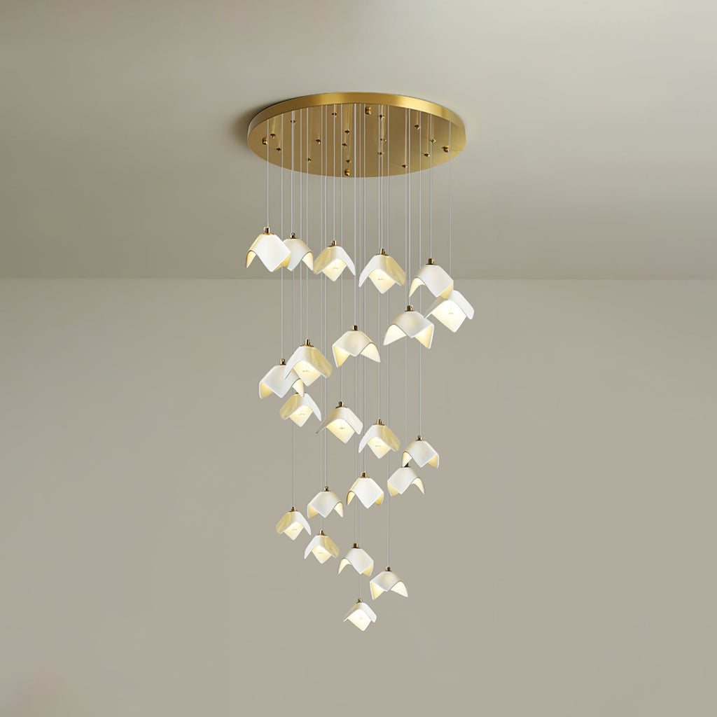 Everella Ceramic Chandelier-Moonnatur