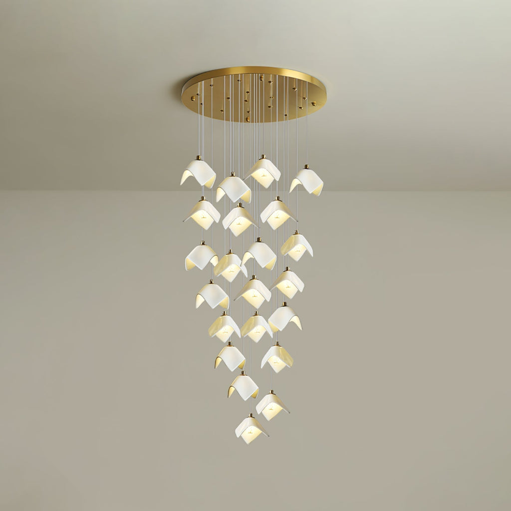 Everella Ceramic Chandelier-Moonnatur