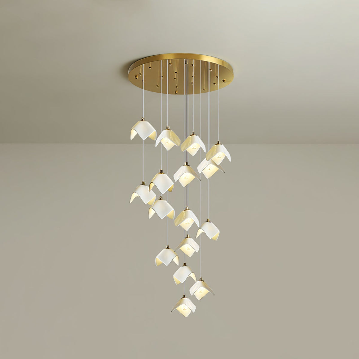 Everella Ceramic Chandelier-Moonnatur
