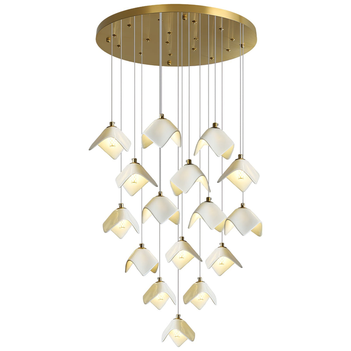 Everella Ceramic Chandelier-Moonnatur