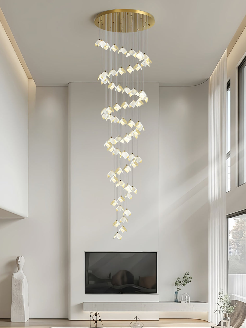 Everella Ceramic Chandelier-Moonnatur